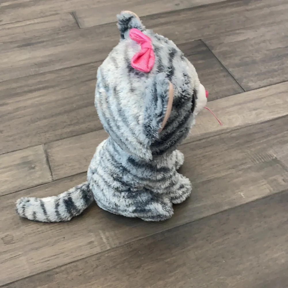 Ty Beanie Boos - Kiki The‎ Grey Cat (Glitter Eyes)